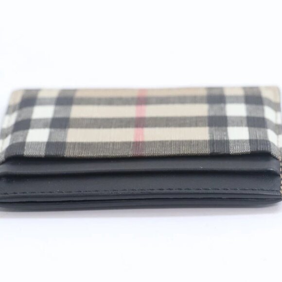 Burberry Archive Beige Check and Leather Card Case - Picture 2 of 6